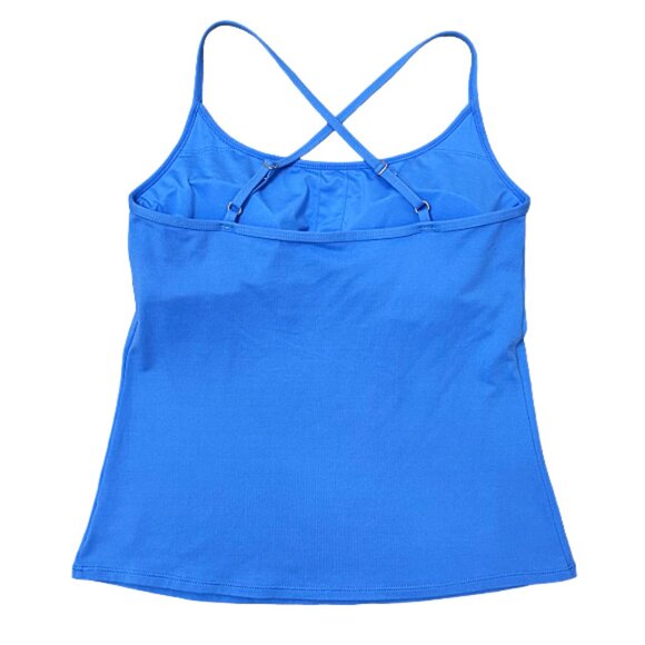 Lilly Pulitzer Bandy Luxletic Tank Top Bennet Blue Crossback Medium Activewear - Picture 4 of 9